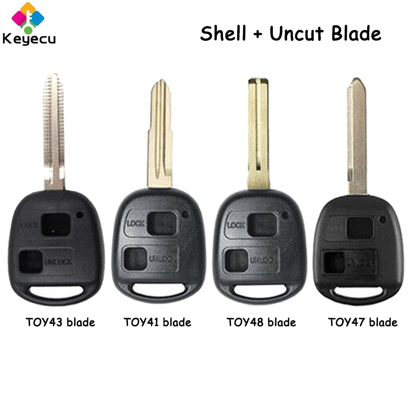 KEYECU Remote Head Car Key Shell Case With 2 Buttons TOY41 TOY43 TOY47 TOY48 Blade Fob for Toyota Camry RAV4 Corolla Prado Yaris
KEYECU Remote Head Car Key Shell Case With 2 Buttons TOY41 TOY43 TOY47 TOY48 Blade Fob for Toyota Camry RAV4 Corolla Prado Yaris