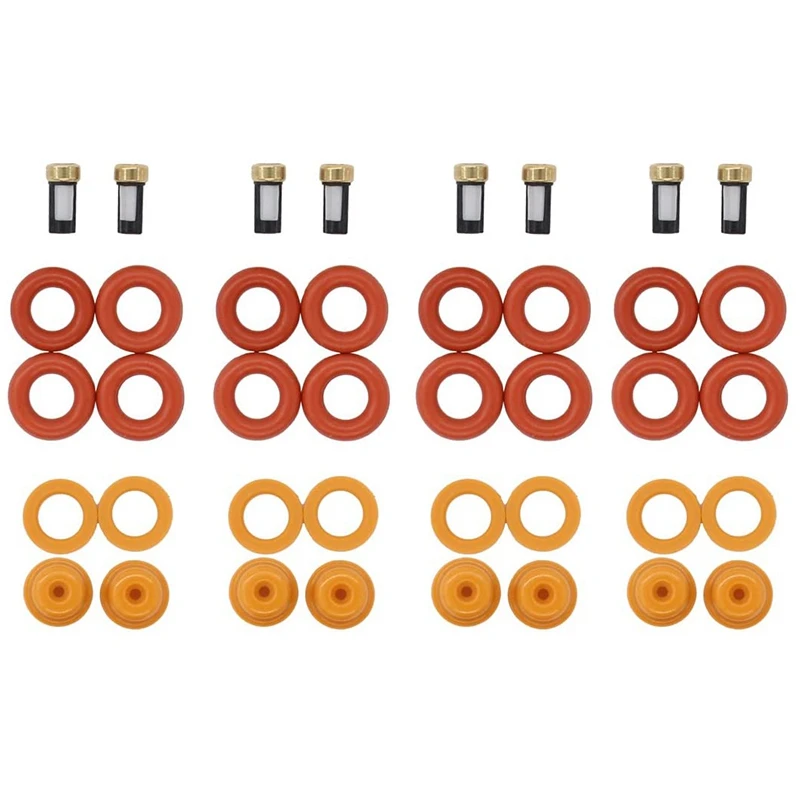 Fuel Injector Repair Kit for Ford V8 5.4L 4.6L, for Lincoln and for Mercury - ORings Basket Filter Spacer Pintle Cap
Fuel Injector Repair Kit for Ford V8 5.4L 4.6L, for Lincoln and for Mercury - ORings Basket Filter Spacer Pintle Cap