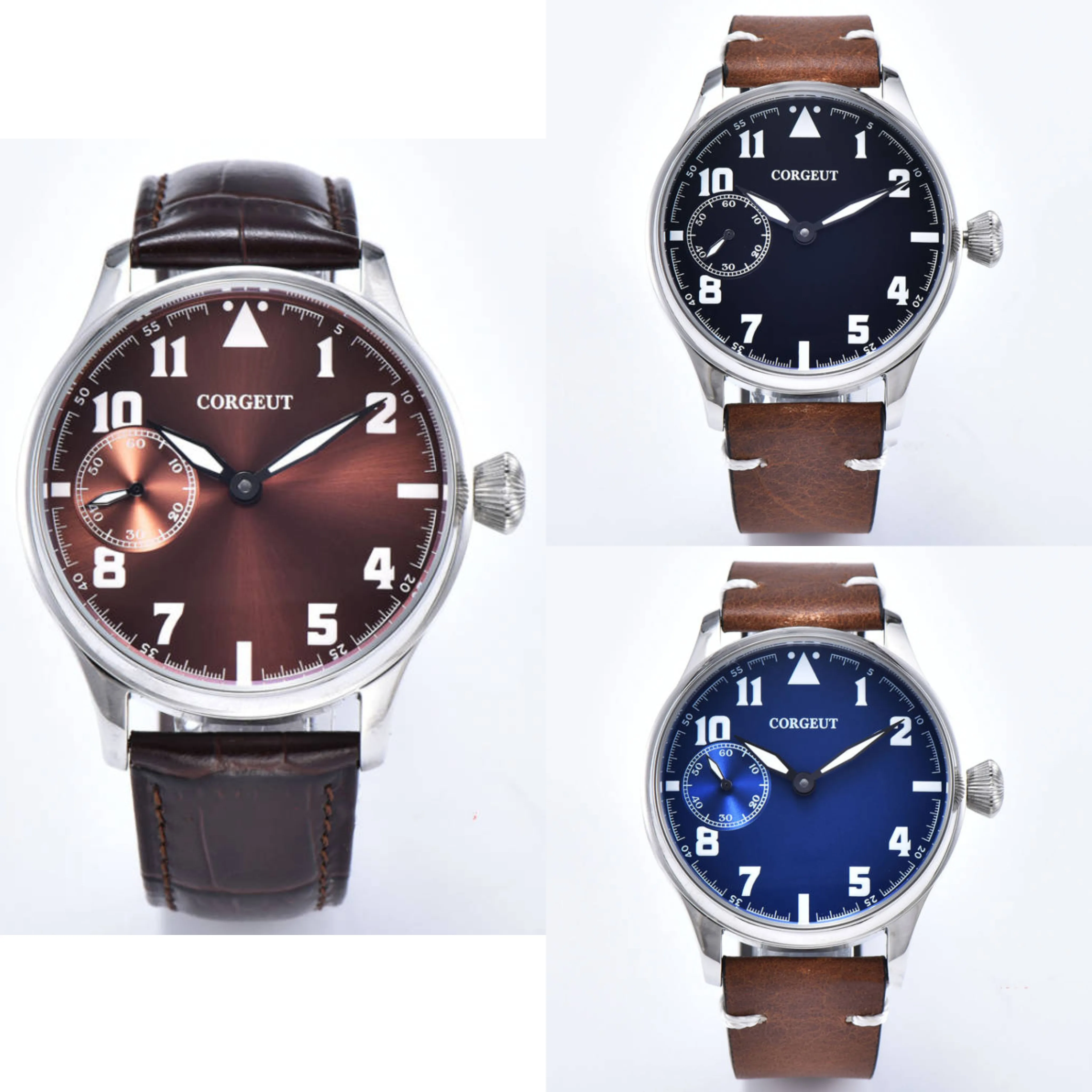 44MM Corgeut Men's Watch With Seagull ST36 Manual Movement 316 Stainless Steel Cases Green Night Light Dial And Hands
44MM Corgeut Men's Watch With Seagull ST36 Manual Movement 316 Stainless Steel Cases Green Night Light Dial And Hands