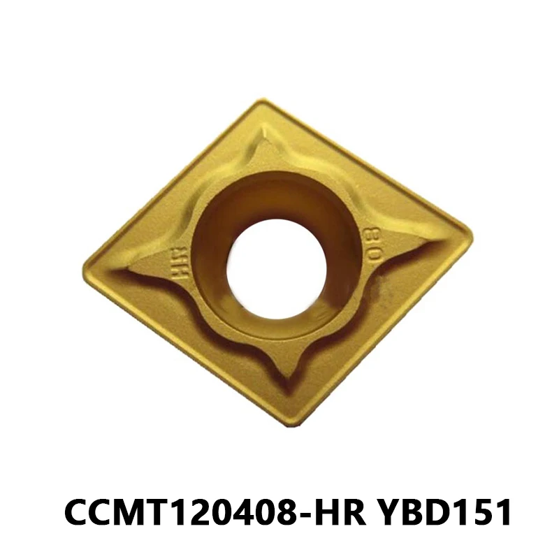 

CCMT 120408 HR CCMT120408-HR YBD151 для чугунного токарного станка с ЧПУ, токарный резак, внутренний токарный инструмент, твердосплавные вставки, высокое качество