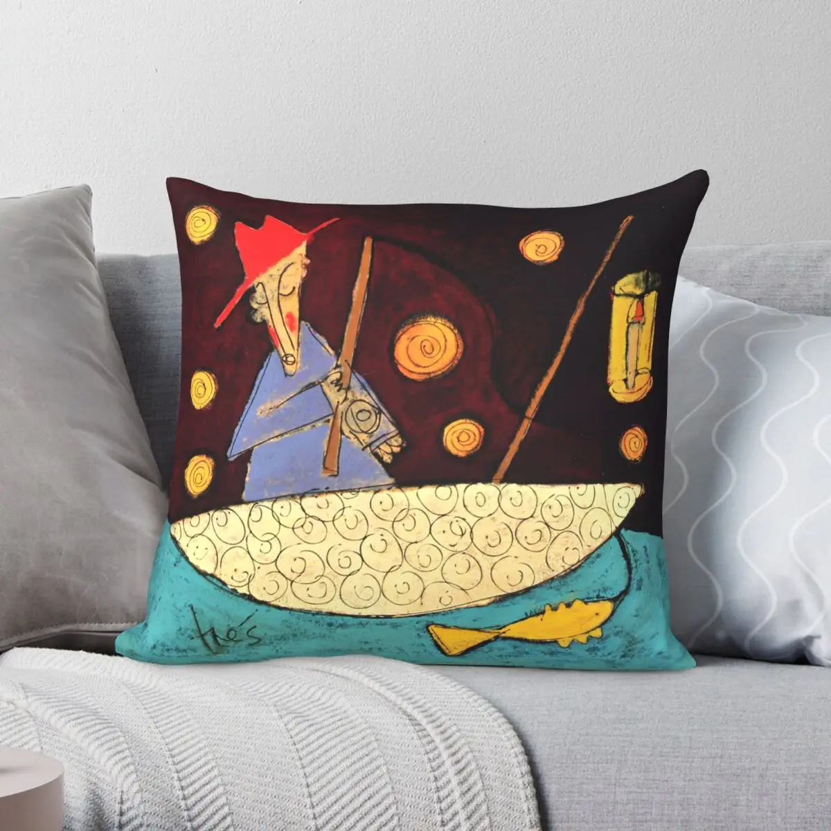 Night Fisherman At Midnight Square Pillowcase Polyester Linen Velvet Creative Zip Decorative Sofa Seater Cushion Cover
Night Fisherman At Midnight Square Pillowcase Polyester Linen Velvet Creative Zip Decorative Sofa Seater Cushion Cover