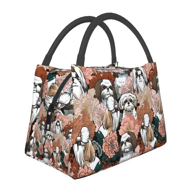 Shih Tzu Dog Flowers Pattern Insulated Lunch Tote Bag Pet Animal Portable Thermal Cooler Food Lunch Box Outdoor Camping Travel
Shih Tzu Dog Flowers Pattern Insulated Lunch Tote Bag Pet Animal Portable Thermal Cooler Food Lunch Box Outdoor Camping Travel