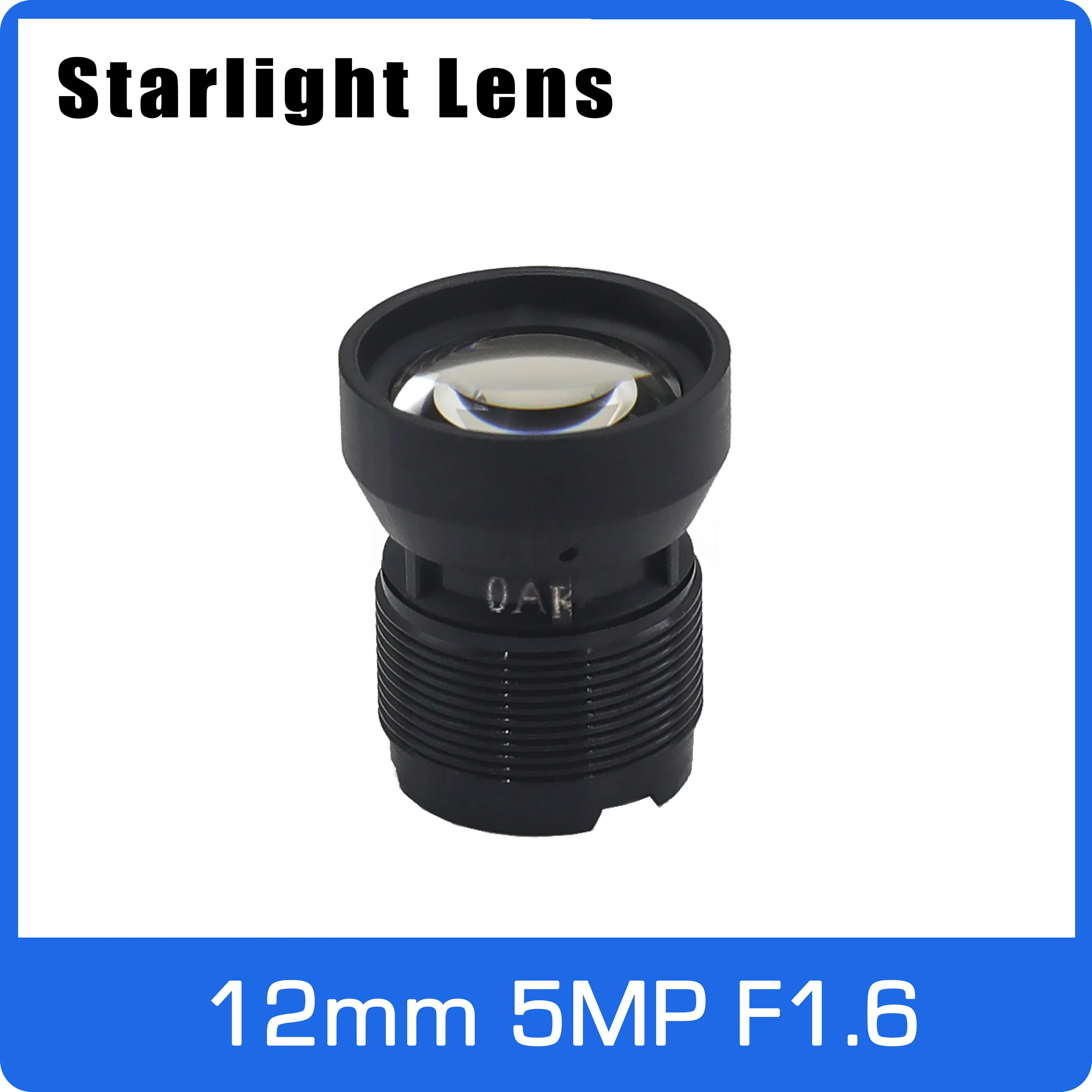 

Starlight Lens 5MP 12mm Fixed Aperture F1.6 Big Angle For SONY IMX290/291/307/327 Low Light CCTV AHD IP Camera Free Shipping