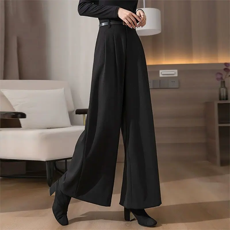 2024 Fashion Spring Autumn Women Loose Wide-leg Pants Female Solid Color Casual Trousers Ladies High Waist Pockets Pant Y720
2024 Fashion Spring Autumn Women Loose Wide-leg Pants Female Solid Color Casual Trousers Ladies High Waist Pockets Pant Y720