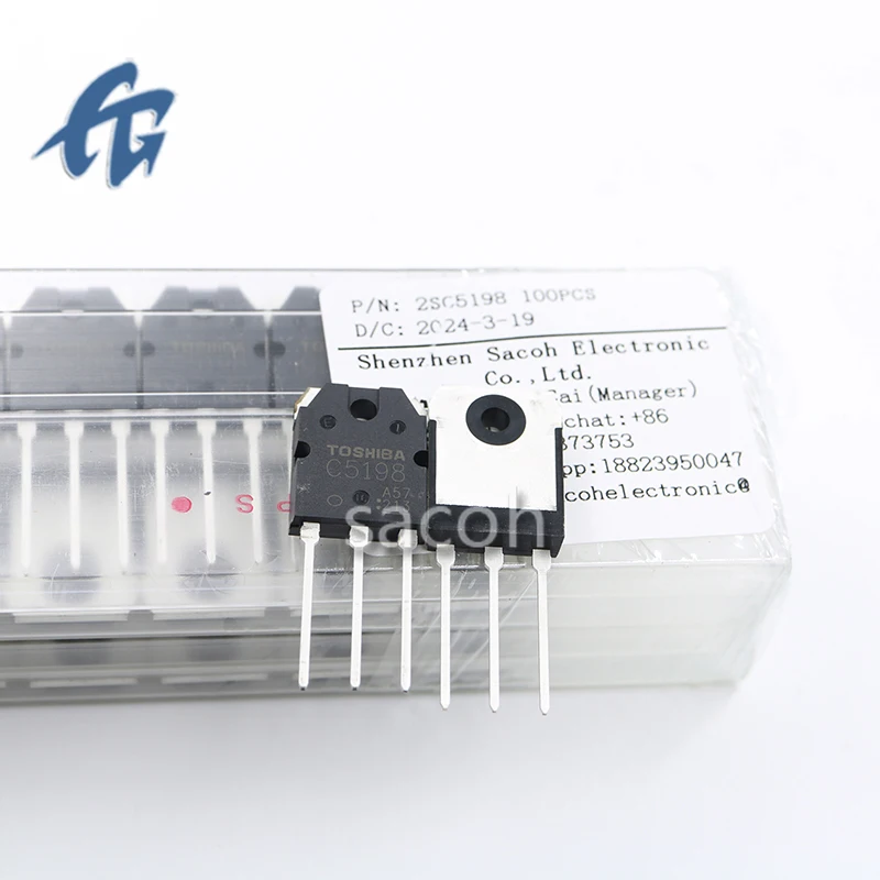 (SACOH Best Quality) 2SC5198 10Pcs 100% Brand New Original In Stock
(SACOH Best Quality) 2SC5198 10Pcs 100% Brand New Original In Stock