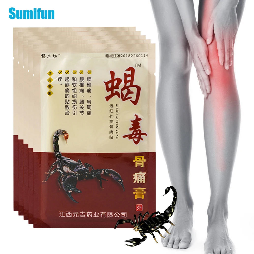 

8/40/80Pcs Hot Sale Scorpion Venom Analgesic Patch Muscle Knee Joint Pain Relief Sticker Rheumatoid Arthritis Painkiller Plaster
