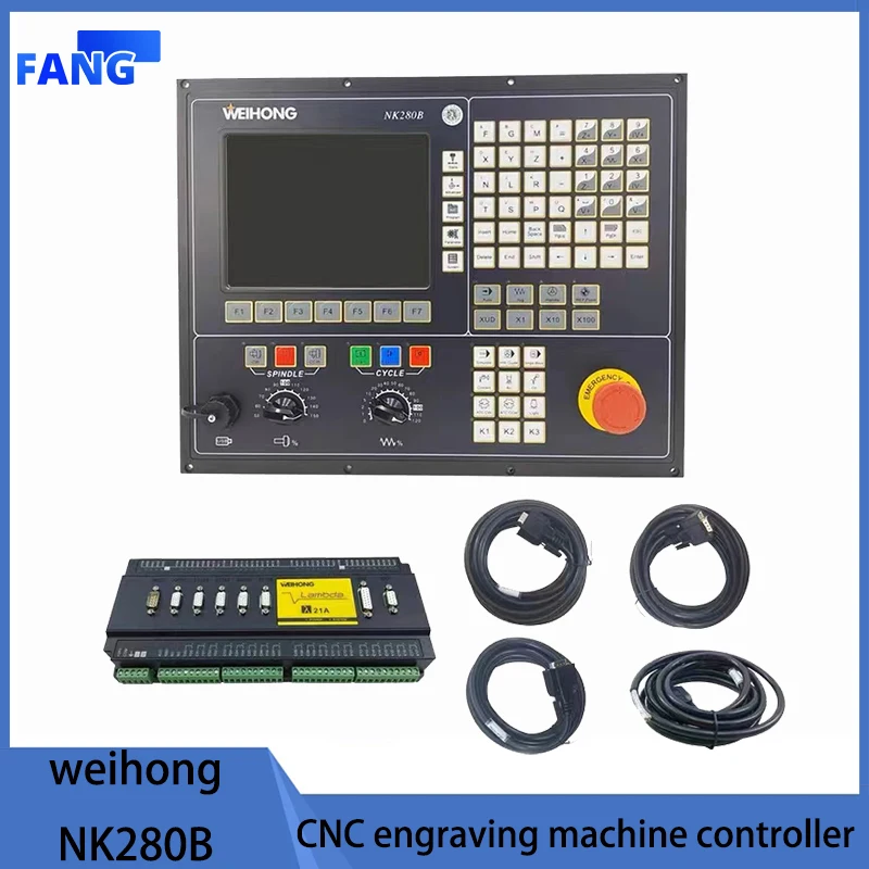 Weihong NK280B CNC motion controll 3axis 4axis CNC control system supports automatic tool change CNC machining center controller
Weihong NK280B CNC motion controll 3axis 4axis CNC control system supports automatic tool change CNC machining center controller