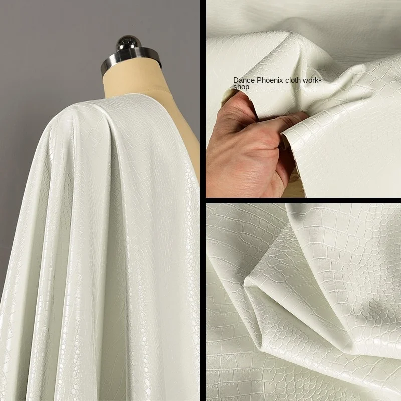 White Leather Fabric Thickness 0.8mm Belt Shoes Luggage Car Interior Designer Cloth Apparel Sewing By Meters Diy PVC Material
White Leather Fabric Thickness 0.8mm Belt Shoes Luggage Car Interior Designer Cloth Apparel Sewing By Meters Diy PVC Material