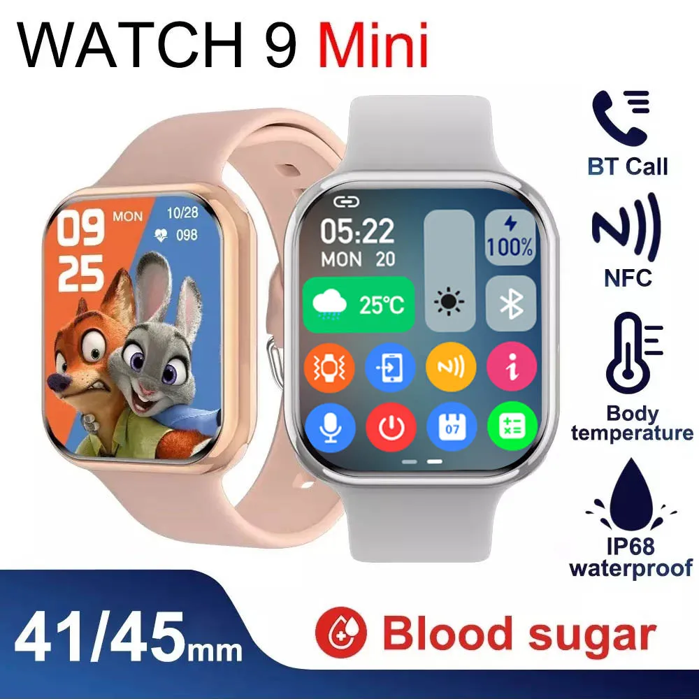 2023 NFC Smart Watch 9 Mini 41mm Men Women Watch Bluetooth Call Health Tracker IP68 Waterproof Sports Smartwatch For Apple Watch
2023 NFC Smart Watch 9 Mini 41mm Men Women Watch Bluetooth Call Health Tracker IP68 Waterproof Sports Smartwatch For Apple Watch