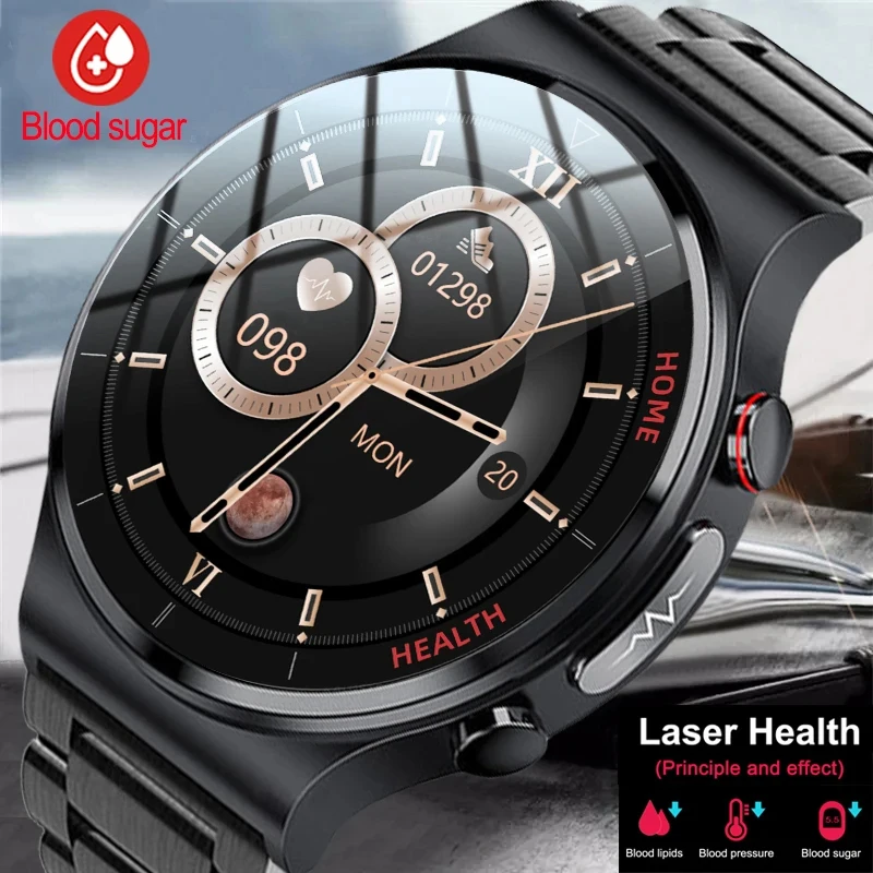 Blood Sugar ECG+PPG New Smart Watch Men Sangao Laser Health Heart Rate Blood Pressure Fitness Watches IP68 Waterproof Smartwatch
Blood Sugar ECG+PPG New Smart Watch Men Sangao Laser Health Heart Rate Blood Pressure Fitness Watches IP68 Waterproof Smartwatch