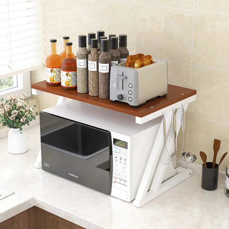 Kitchen Shelf Household Space-Saving Floor Microwave Oven Rack Perforation-Free Double-Layer Storage Rack Seasoning Oven Rack
Kitchen Shelf Household Space-Saving Floor Microwave Oven Rack Perforation-Free Double-Layer Storage Rack Seasoning Oven Rack