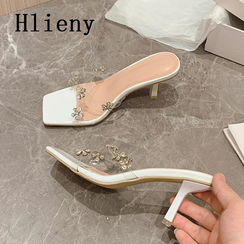 Hlieny 2023 Summer New Fashion Slippers Sweet Rivet Flower PVC Transparent Cross Strap Thin High Heel Square Head Sandals White
Hlieny 2023 Summer New Fashion Slippers Sweet Rivet Flower PVC Transparent Cross Strap Thin High Heel Square Head Sandals White