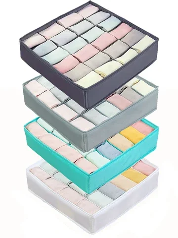 Socks Storage Box Organizers for Underwear Bra Foldable Closet Organizer Drawers Dividers Boxes 24 Grids
Socks Storage Box Organizers for Underwear Bra Foldable Closet Organizer Drawers Dividers Boxes 24 Grids