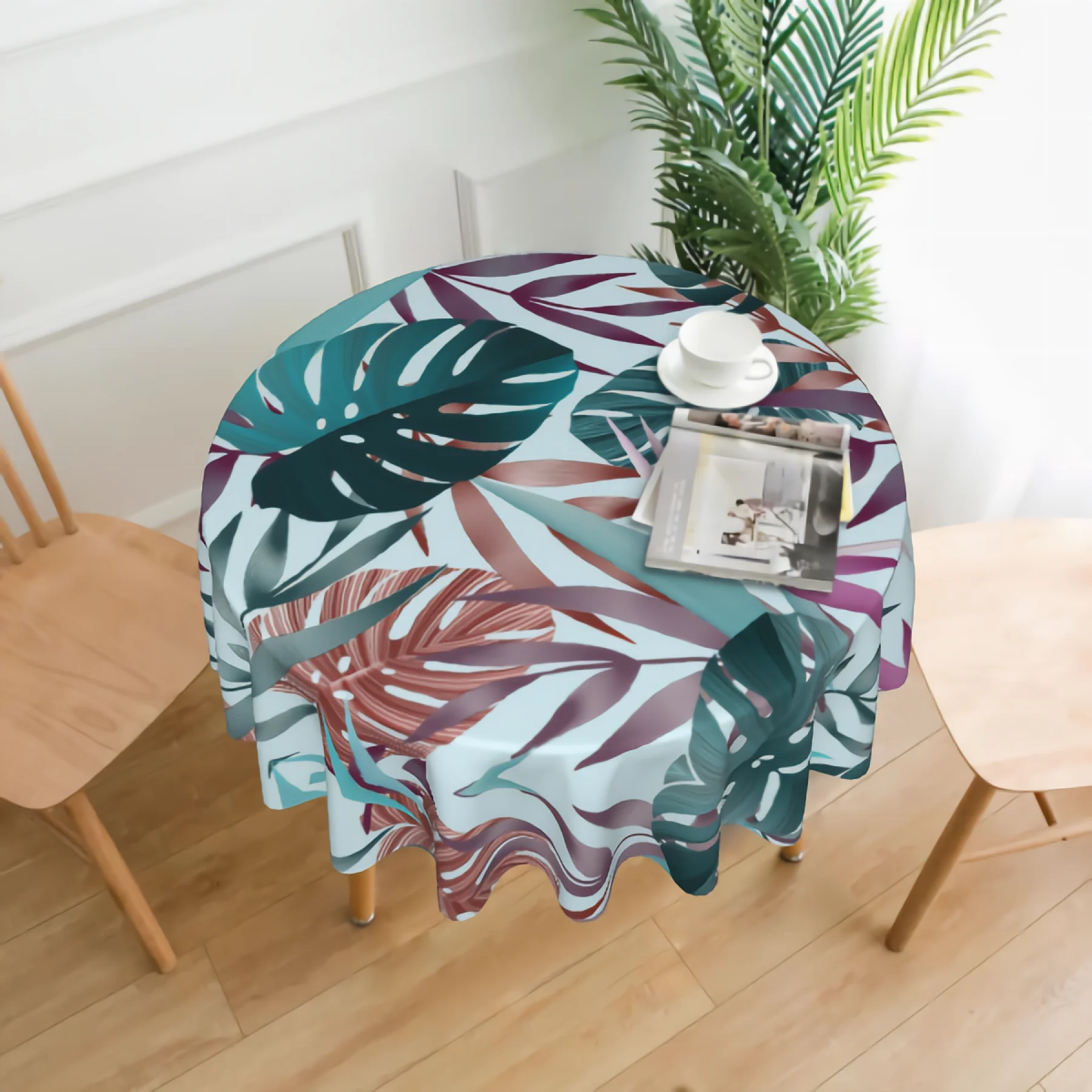 Tropical Banana Leaf Printed Round 60 Inch Table Cloths Round Table Cover Polyester Tablecloth Washable Table Cover for Table
Tropical Banana Leaf Printed Round 60 Inch Table Cloths Round Table Cover Polyester Tablecloth Washable Table Cover for Table