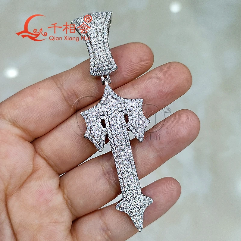 24*48mm Cross sword D VVS white moissanite pendant 925 Sterling Silver hip hop Iced Out Cuban Jewelry datting
24*48mm Cross sword D VVS white moissanite pendant 925 Sterling Silver hip hop Iced Out Cuban Jewelry datting