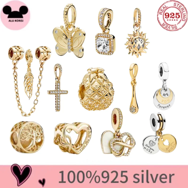 

925 Sterling Silver Bead Clip Charms butterfly honeybee Heart Clip Charm fit Original Pan Reflexions Bracelets
