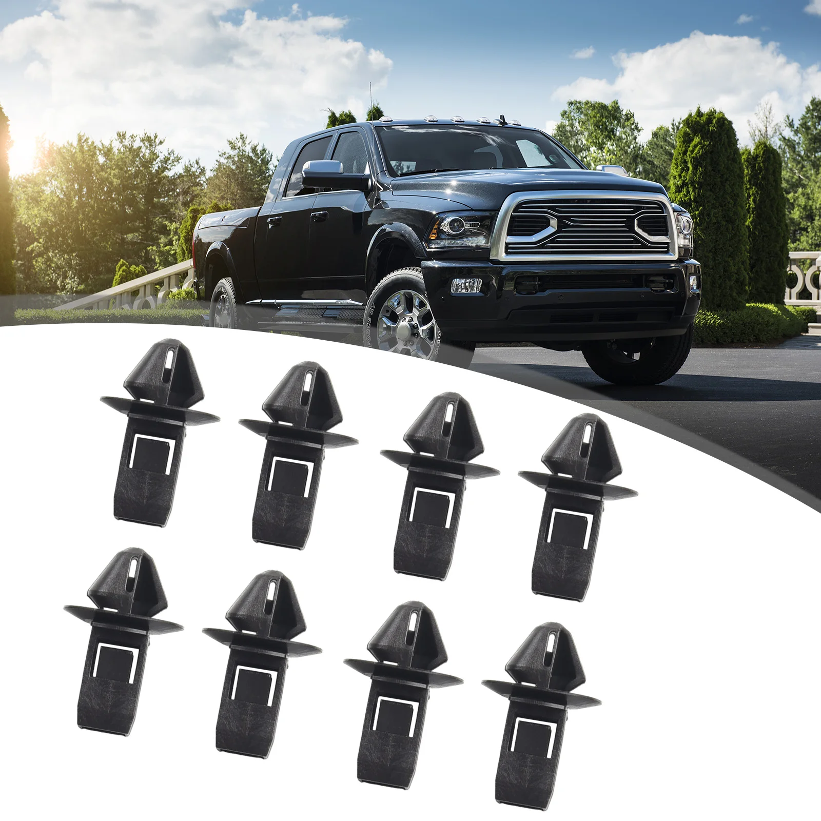 

Fasteners Grille Clips High-quality 2500 3500 4500 5500 13-18 68213168AA For Ram 1500 13-20 Grille Moulding Clips New None