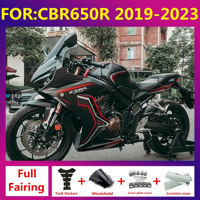 

New ABS Motorcycle Fairing kit fit For CBR650R 650R CBR650 2019 2020 2021 2022 2023 Full Bodywork Fairings zxmt set red black