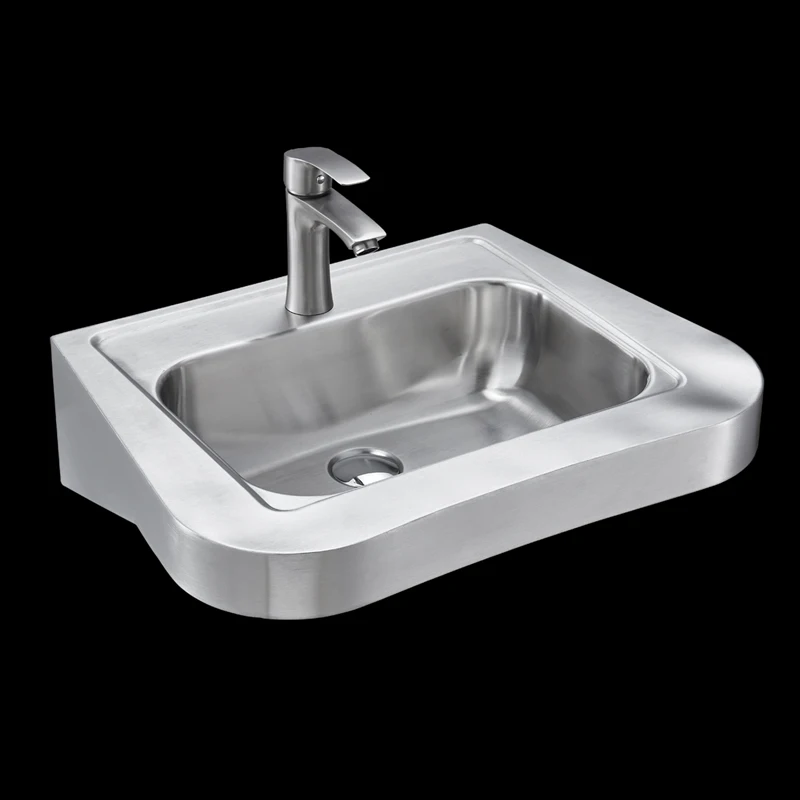 Customized 304 stainless steel washbasin for disabled people, hospital apartment, prison.
Customized 304 stainless steel washbasin for disabled people, hospital apartment, prison.