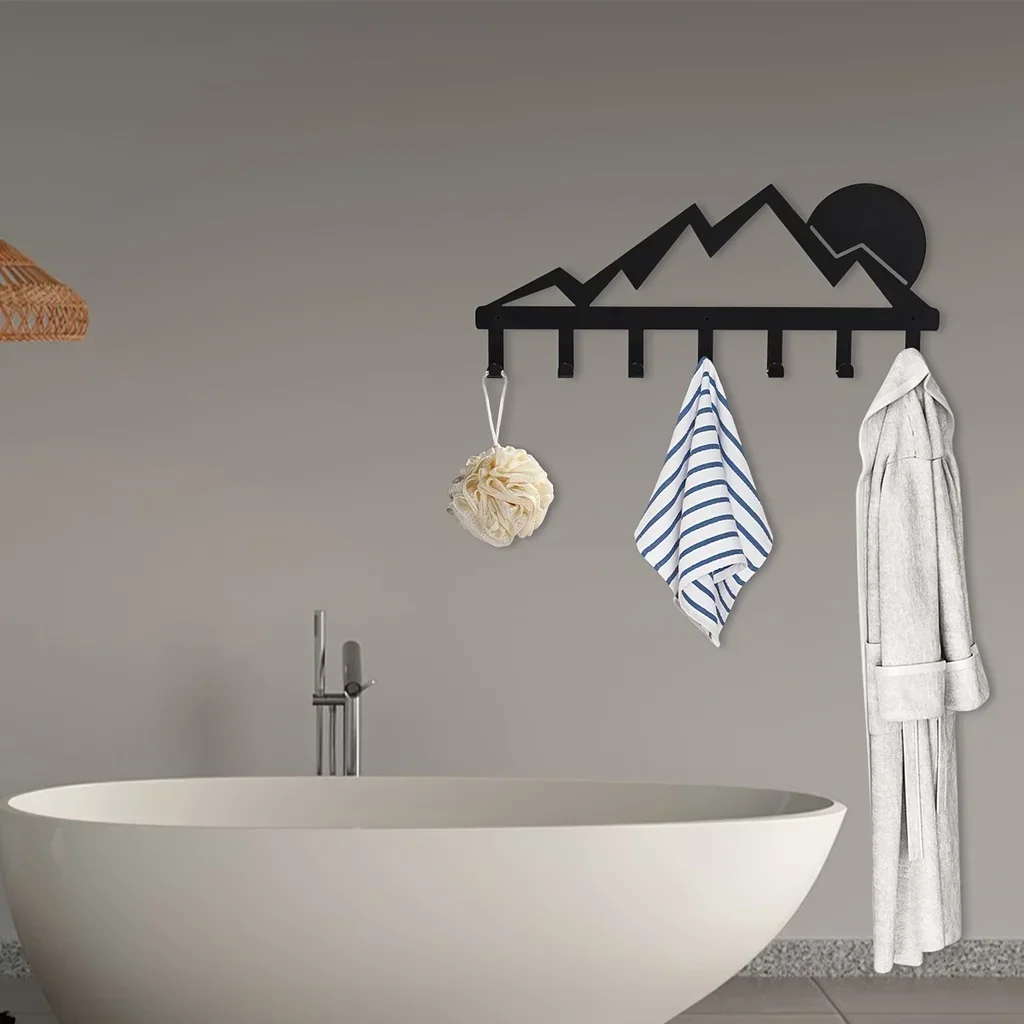 CIFBUY Deco, 1 шт., горный металлический брелок для ключей, 7 крючков, пейзаж заката, черная железная настенная декоративная вешалка для пальто
CIFBUY Deco, 1 шт., горный металлический брелок для ключей, 7 крючков, пейзаж заката, черная железная настенная декоративная вешалка для пальто