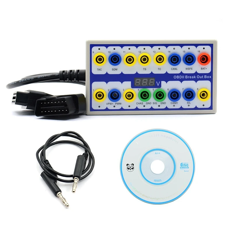 OBD2 CAN Data Link Signal Diagnostic Tool Breakout Box Car Protocol Detector OBD Line Tester OBDII Break Out Box
OBD2 CAN Data Link Signal Diagnostic Tool Breakout Box Car Protocol Detector OBD Line Tester OBDII Break Out Box