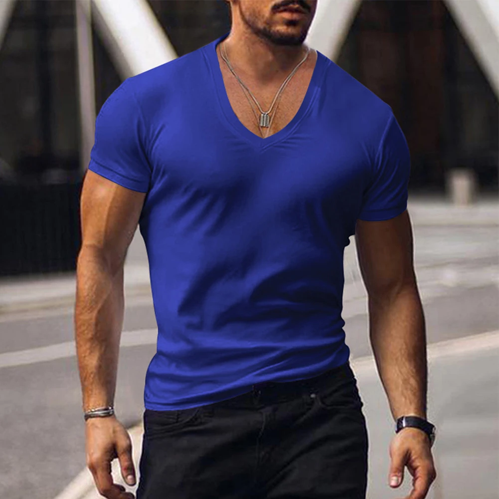 V Neck Men T-shirts Summer Tees Short Sleeve Casual Pullover Street Harajuku Sweatshirt Holiday Solid Color Quick Dry Tops
V Neck Men T-shirts Summer Tees Short Sleeve Casual Pullover Street Harajuku Sweatshirt Holiday Solid Color Quick Dry Tops