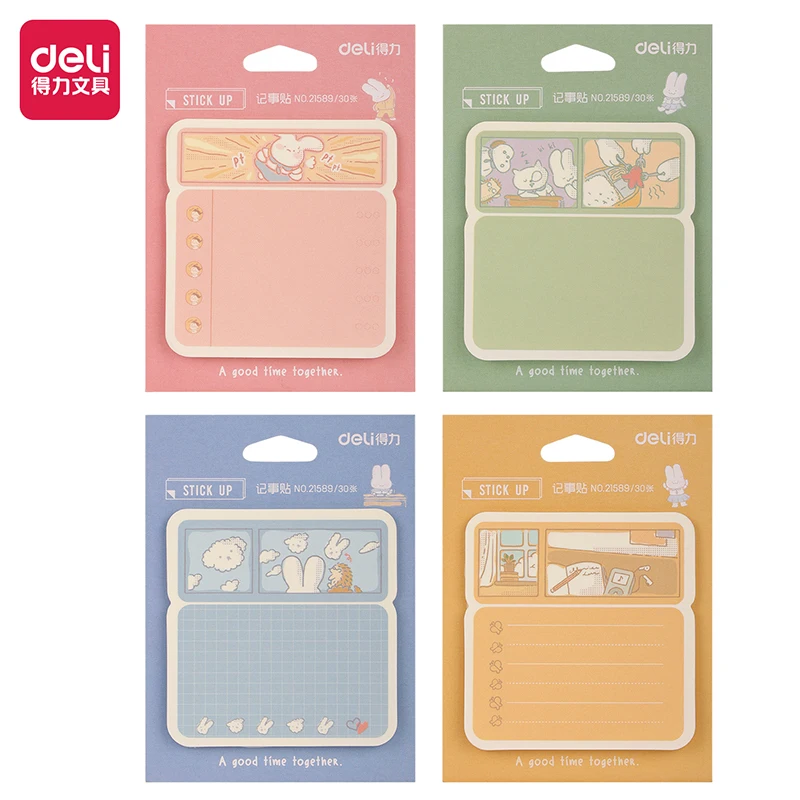 8Pcs Deli 21589 Kawaii Rabbit Pad Notes Sticky Note Ahesive Memo Pads Office School Stationery
8Pcs Deli 21589 Kawaii Rabbit Pad Notes Sticky Note Ahesive Memo Pads Office School Stationery