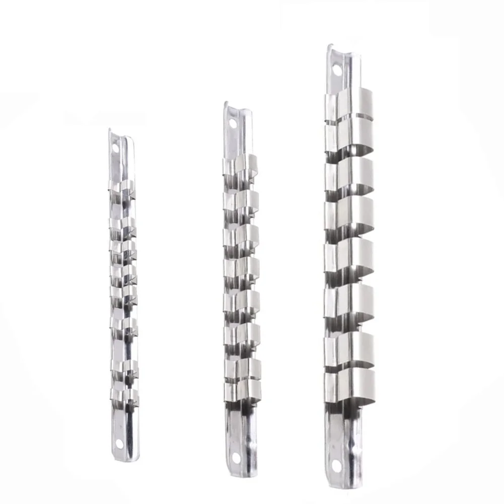 Socket Rack Holder 1/4 3/8 1/2in With 8 Clip On Rail Tool Organizer Storage Socket Storage Rack For Storing Loose Socket Part
Socket Rack Holder 1/4 3/8 1/2in With 8 Clip On Rail Tool Organizer Storage Socket Storage Rack For Storing Loose Socket Part