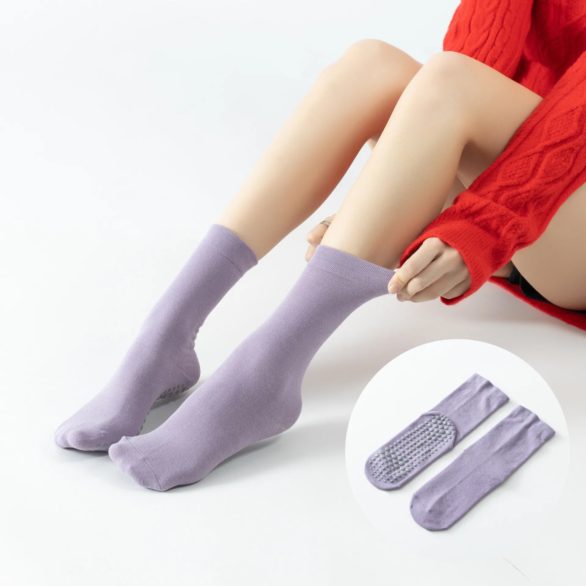 New Solid Color Women Yoga Socks Cotton Breathable Gym Fitness Dance Pilates Socks Breathable Silicone Non-slip Sports Socks Sox
New Solid Color Women Yoga Socks Cotton Breathable Gym Fitness Dance Pilates Socks Breathable Silicone Non-slip Sports Socks Sox