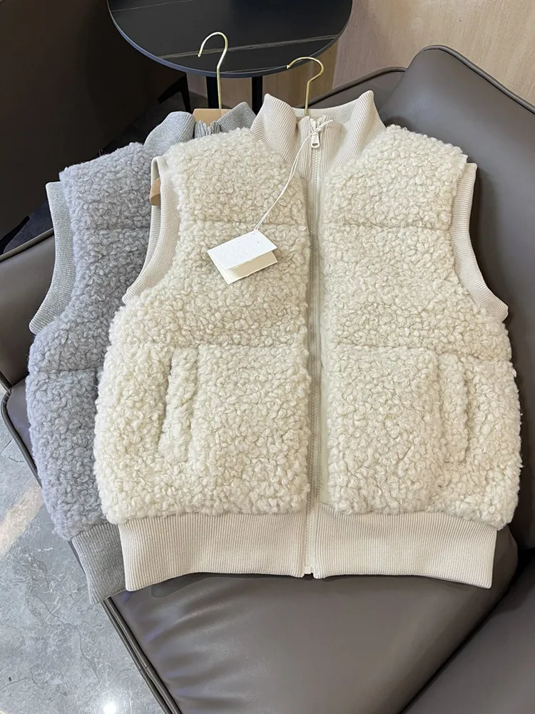 Women's Lamb Down Jacket Zipper Slim Turtleneck Fashion Warm Pockets Autumn Winter 2023 Ladies 2 Colors Vest Jacket All-Match
Women's Lamb Down Jacket Zipper Slim Turtleneck Fashion Warm Pockets Autumn Winter 2023 Ladies 2 Colors Vest Jacket All-Match
