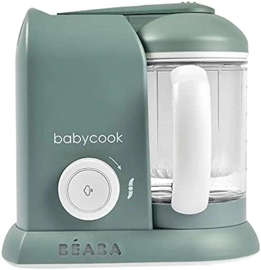 Steam Cook and Blender, Large Capacity 4.5 Cups, Cook healthy baby food at Home, Dishwasher Safe, Eucalyptus
Steam Cook and Blender, Large Capacity 4.5 Cups, Cook healthy baby food at Home, Dishwasher Safe, Eucalyptus