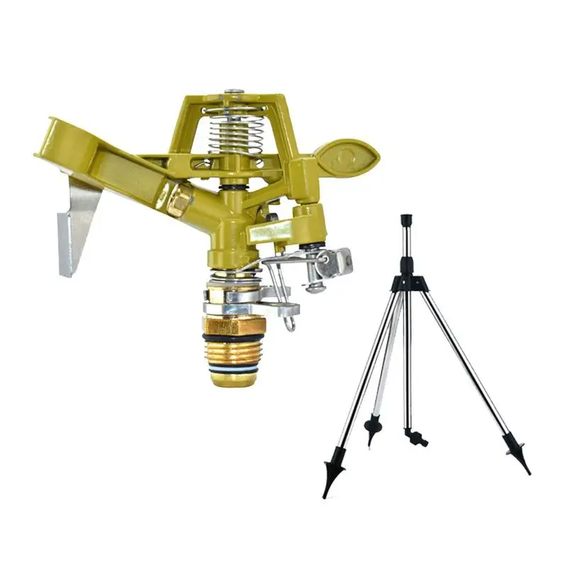 Sprinkler Tripod Stainless Steel Garden Sprinkler 360 Degree Rotating Jet Sprinklers Multifunctional Stable Irrigation Accessory 
Sprinkler Tripod Stainless Steel Garden Sprinkler 360 Degree Rotating Jet Sprinklers Multifunctional Stable Irrigation Accessory