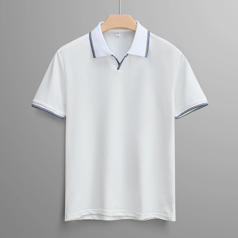 Summer Men's Pullover Button Solid Turn-down Collar Short Sleeve Polo T-shirt Fashion Vacation Casual Formal Office Lady Tops
Summer Men's Pullover Button Solid Turn-down Collar Short Sleeve Polo T-shirt Fashion Vacation Casual Formal Office Lady Tops