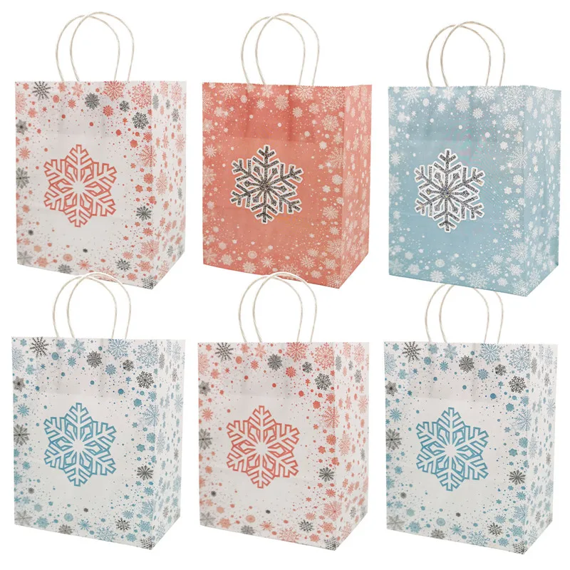 5Pcs Christmas Snowflake Paper Gift Bags Pattern 2023 Xmas Party Candy Cookie Packaging Bags New Year Eve Home Navidad Supplies
5Pcs Christmas Snowflake Paper Gift Bags Pattern 2023 Xmas Party Candy Cookie Packaging Bags New Year Eve Home Navidad Supplies