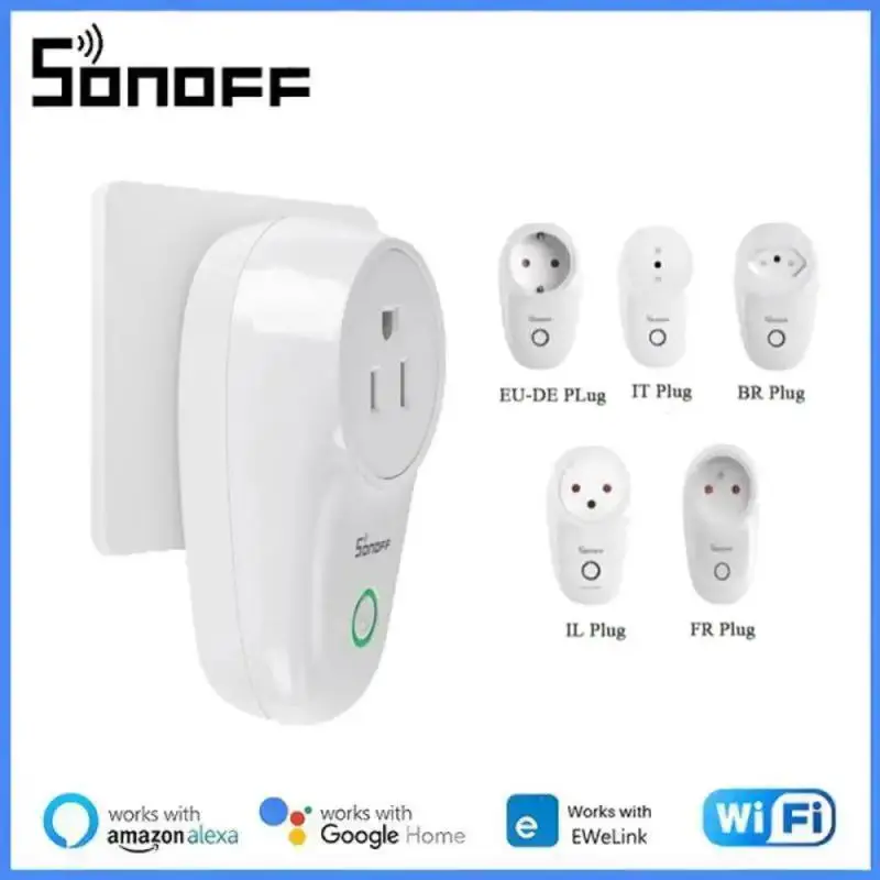 SONOFF WIFI S26R2 Smart Socket DE-EU/BR/FR/IL Smart Plug Module Voice/Remote Control Via Ewelink Alexa Google Home App
SONOFF WIFI S26R2 Smart Socket DE-EU/BR/FR/IL Smart Plug Module Voice/Remote Control Via Ewelink Alexa Google Home App