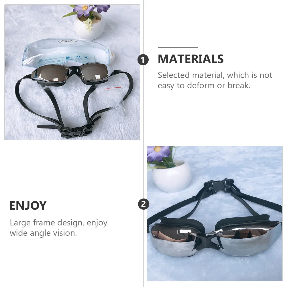 

Nearsighted Swim Goggles Short Sighted Swimming Goggles Anti Fog Professional Swim Glasses UV Protection Myopia 250 Degrees for