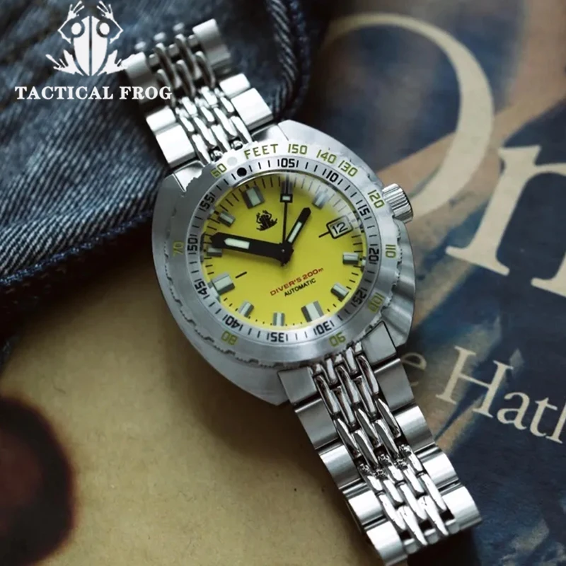 Tactical Frog Diver Watches Mens SUB 300 Sapphire 20ATM Water Resistance C3 Luminous Stainless NH35 Automatic Mechanical Watch
Tactical Frog Diver Watches Mens SUB 300 Sapphire 20ATM Water Resistance C3 Luminous Stainless NH35 Automatic Mechanical Watch
