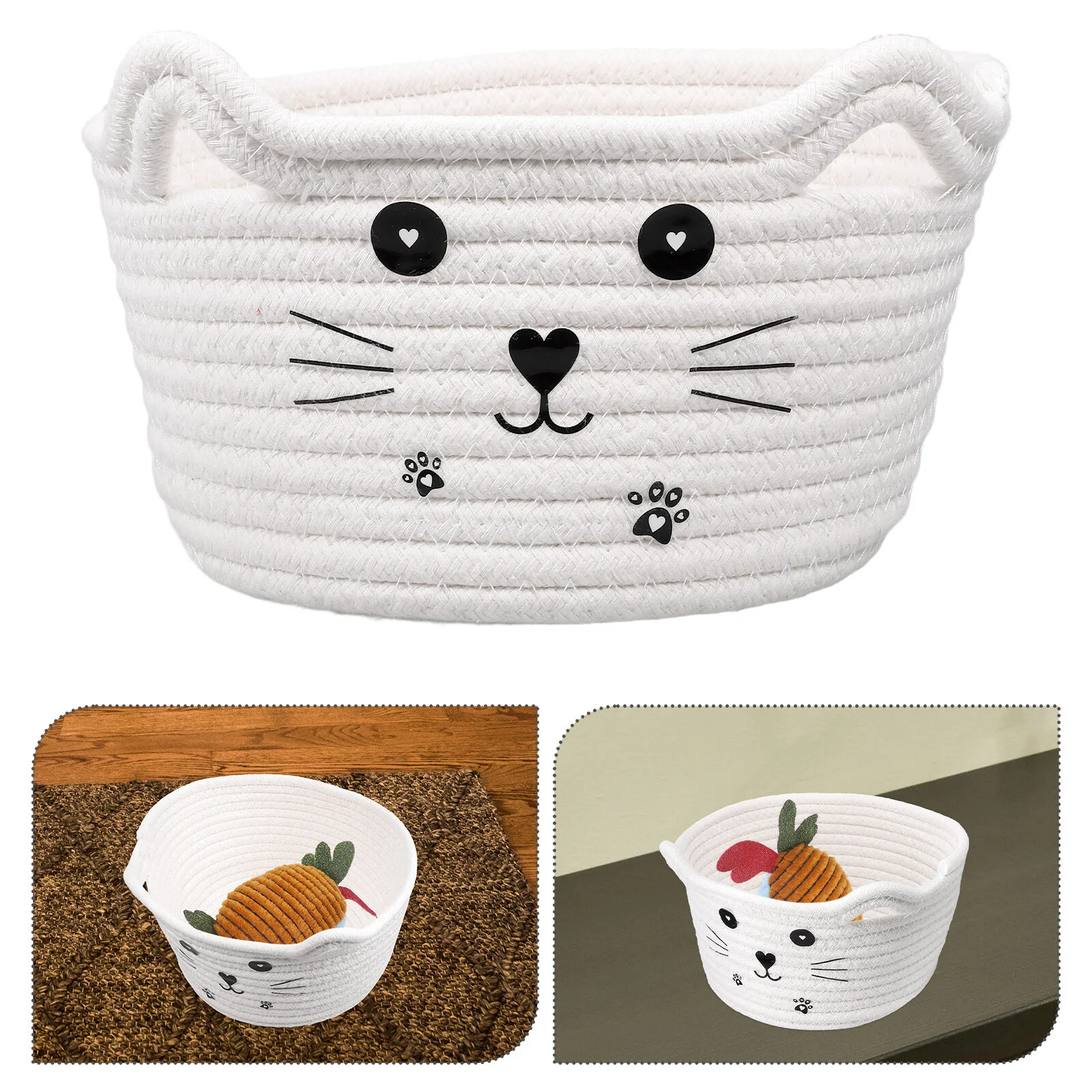 Storage Basket Gift Baskets Small for Decor Cat Toy Cotton Rope Laundry Baby Toys Shelf
Storage Basket Gift Baskets Small for Decor Cat Toy Cotton Rope Laundry Baby Toys Shelf