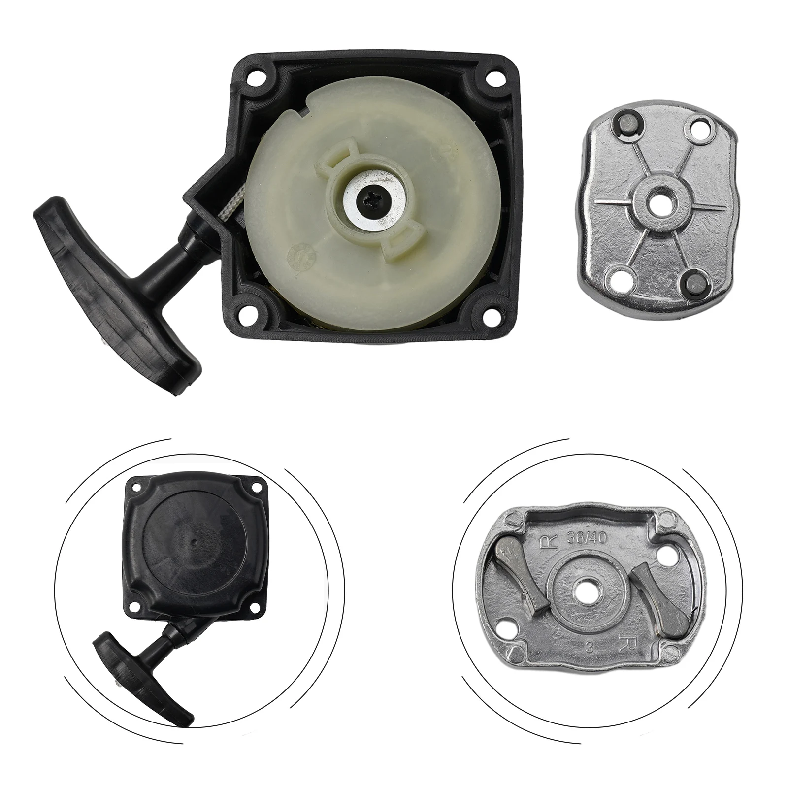 Recoil Pullstart Pull Start Starter Assembly Strimmers Lawnmowers Brush Cutter Stable Characteristics High Reliabilit
Recoil Pullstart Pull Start Starter Assembly Strimmers Lawnmowers Brush Cutter Stable Characteristics High Reliabilit