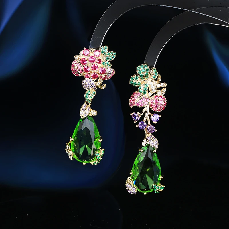 2023 New Elegant Luxury Green Cubic Zirconia Dangle Drop Earrings for Women Korean Fashion High Quality Party Wedding Jewelry
2023 New Elegant Luxury Green Cubic Zirconia Dangle Drop Earrings for Women Korean Fashion High Quality Party Wedding Jewelry