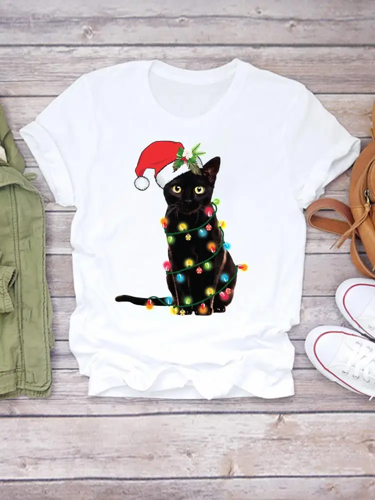 Cat Cartoon Lovely 90s Trend Printed Lady Clothing Fashion Christmas Women Short Sleeve T-Shirts New Year Graphic T Top Tee
Cat Cartoon Lovely 90s Trend Printed Lady Clothing Fashion Christmas Women Short Sleeve T-Shirts New Year Graphic T Top Tee