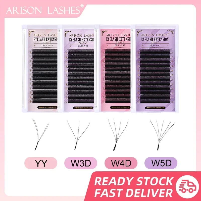 ARISON Lashes W 5D/4D/3D Eyelashes Extensions Premade Volume Easy Fan YY Lash Natural Soft False Eyelash For Custom Logo
ARISON Lashes W 5D/4D/3D Eyelashes Extensions Premade Volume Easy Fan YY Lash Natural Soft False Eyelash For Custom Logo