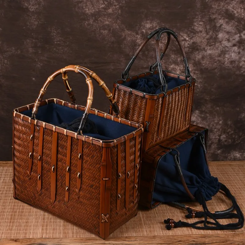 Bamboo Handbag Women's Trend Luxury Hand Weaving Bag Summer Bamboo Qipao Banquet Bags Tea Ceremony Storage Bag Shopper Handbag
Bamboo Handbag Women's Trend Luxury Hand Weaving Bag Summer Bamboo Qipao Banquet Bags Tea Ceremony Storage Bag Shopper Handbag