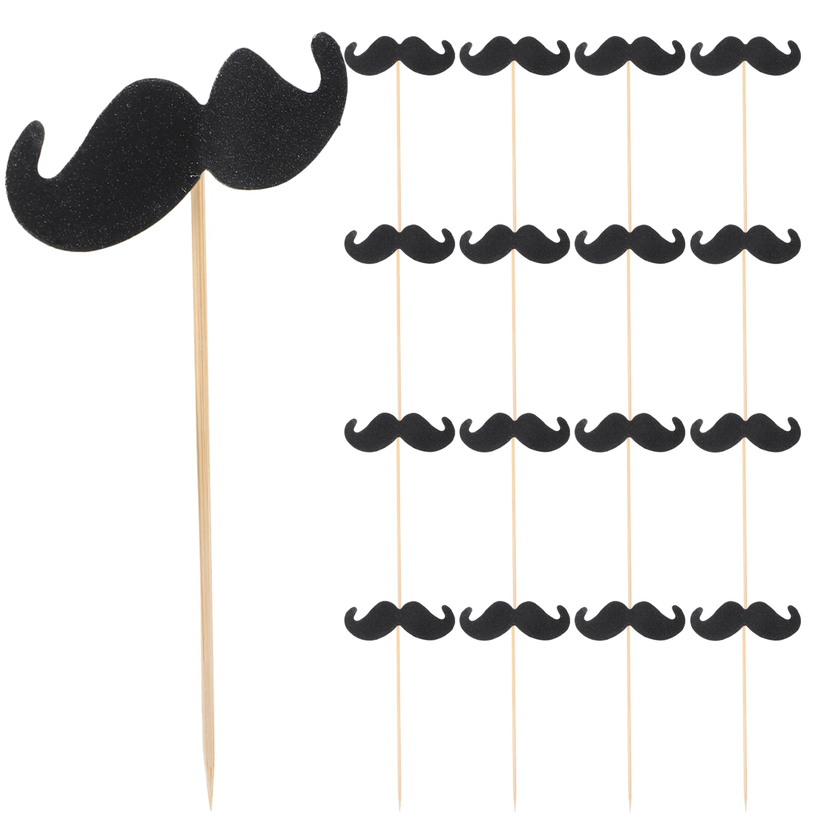 Moustache Cake Topper Funny Baking Decor Cupcake Toppers Insert Card Picks For Birthday Party Gathering Supplies (Black)
Moustache Cake Topper Funny Baking Decor Cupcake Toppers Insert Card Picks For Birthday Party Gathering Supplies (Black)