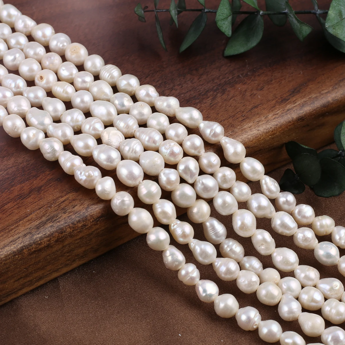 

6-7mm Irregular Shape Bead Natural Freshwater Pearls Loose Spacer Beads for Jewelry Making DIY Women Necklace Bracelet Earrings