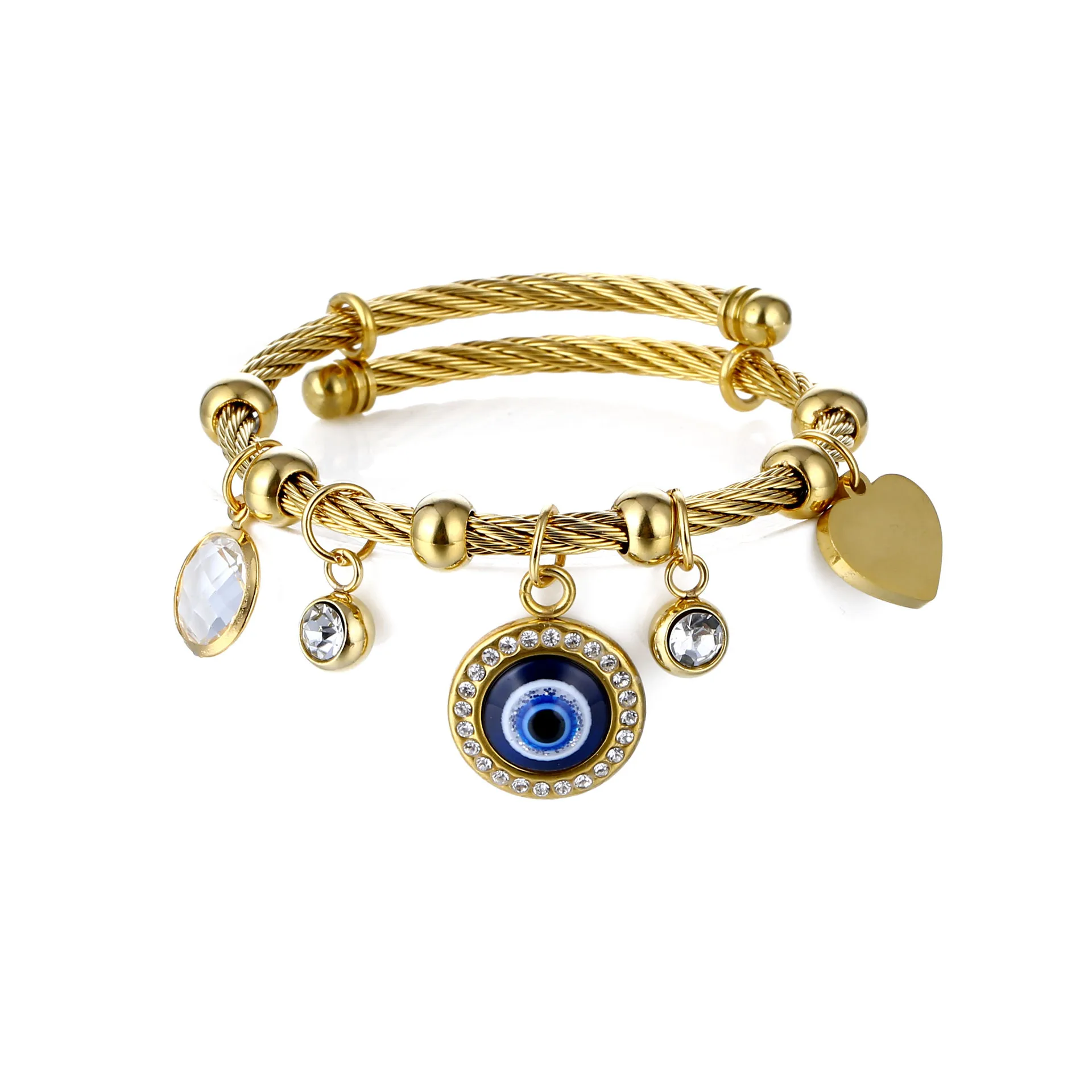 5Pcs Stainless Steel Crystal Blue Evil Eye Bracelet Turkish Lucky Heart Charm Bracelet for Women Men Fashion Jewelry Exquisite
5Pcs Stainless Steel Crystal Blue Evil Eye Bracelet Turkish Lucky Heart Charm Bracelet for Women Men Fashion Jewelry Exquisite