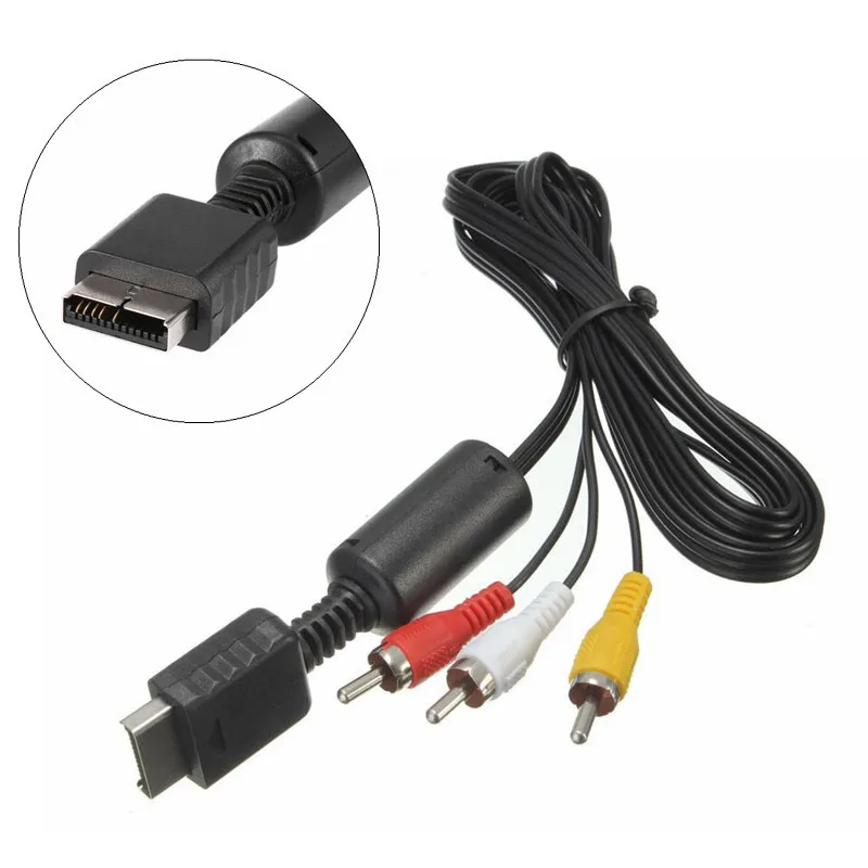 

Соединительный кабель PS2 PS3 AV к RCA, 50 шт., 1,8 м/6 футов, композитный кабель, шнур для Sony Playstation 2 PS3, можно смотреть по телевизору/монитору
