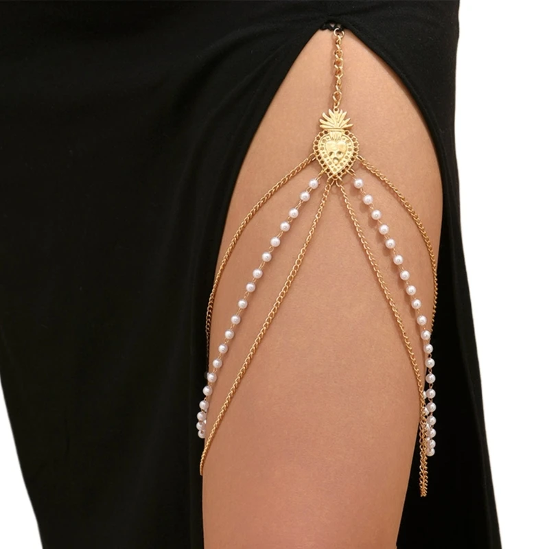 Unique Pineapple Leg Harness Chain Punk Thigh Chain for Summer Seaside Party 066F
Unique Pineapple Leg Harness Chain Punk Thigh Chain for Summer Seaside Party 066F
