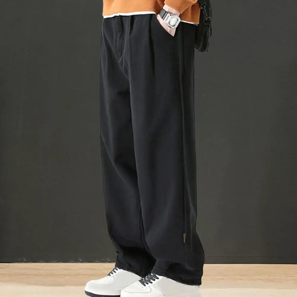 Pants for Men Men's Wide-leg Retro Work Pants Breathable Versatile Straight Trousers for Casual or Formal Wear Solid Color Pants
Pants for Men Men's Wide-leg Retro Work Pants Breathable Versatile Straight Trousers for Casual or Formal Wear Solid Color Pants