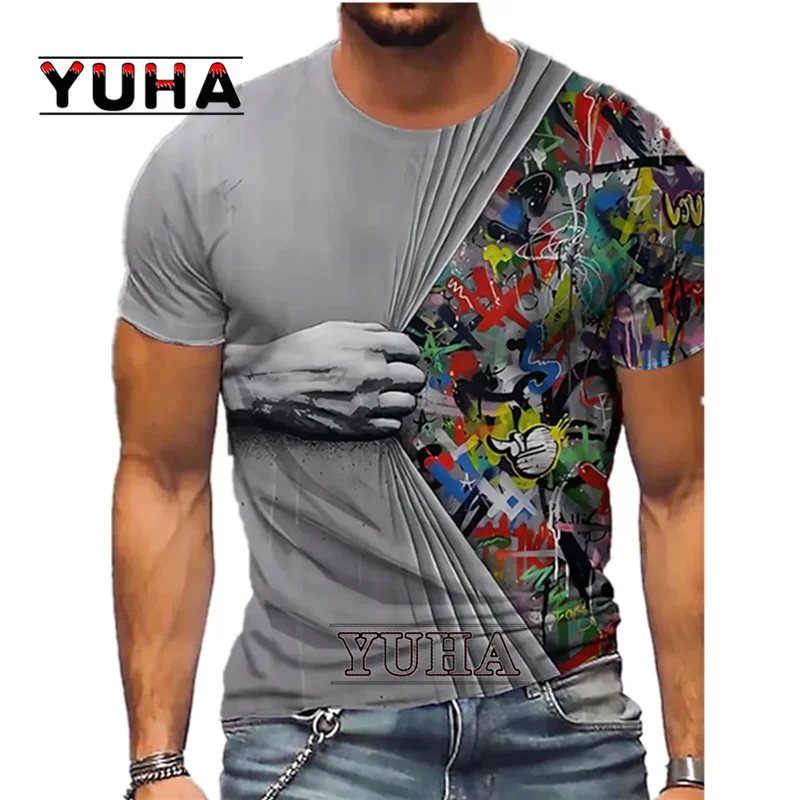 New summer men's hand T-shirt 3D printed skeleton men's short sleeve breathable crew neck street fashion casual shirt
New summer men's hand T-shirt 3D printed skeleton men's short sleeve breathable crew neck street fashion casual shirt